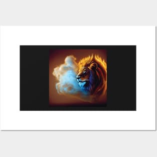 Lion in the Clouds Posters and Art